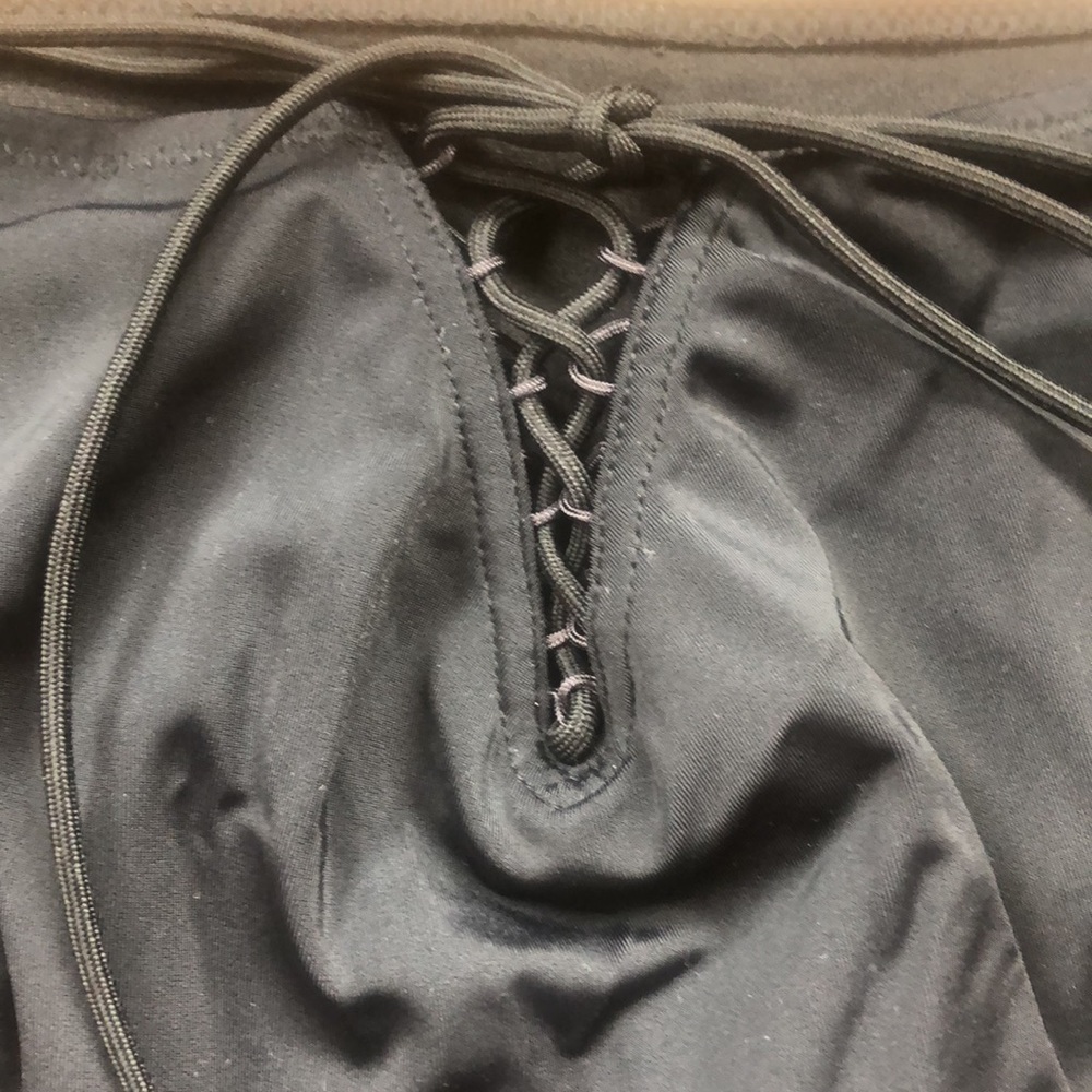🆕 POUR MOI Lace Up Back Bikini Brief in Black - Picture 4 of 7